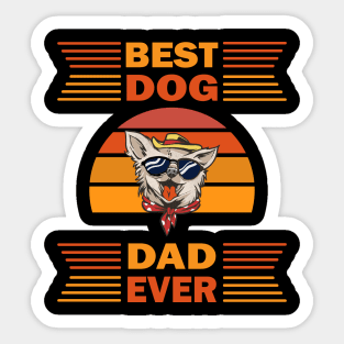 Best Dog Dad Ever Sticker